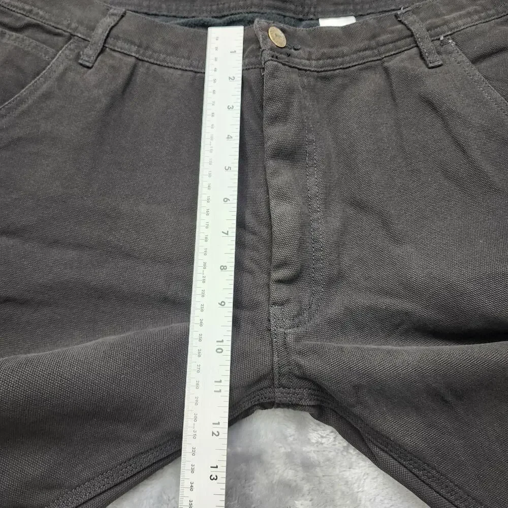 NEW Polar King Key Pants Mens 40X32 Black Fleece Lined Canvas Carpenter‎ Utility